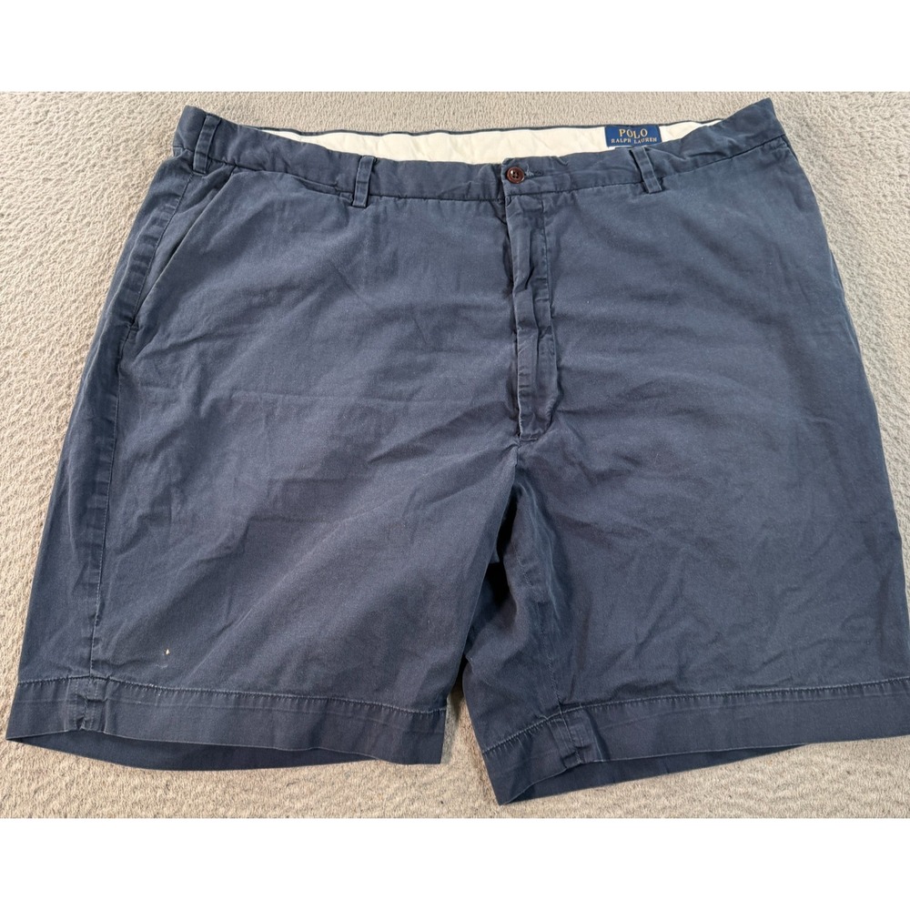 Polo Ralph Lauren Shorts Mens‎ 42 Blue Cotton Chino Classic Fit Preppy Stretch